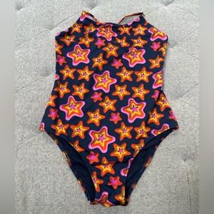 NWT VILEBREQUIN GIRLS BATHING SUIT IN STARS BLEU MARINE GAZETTE